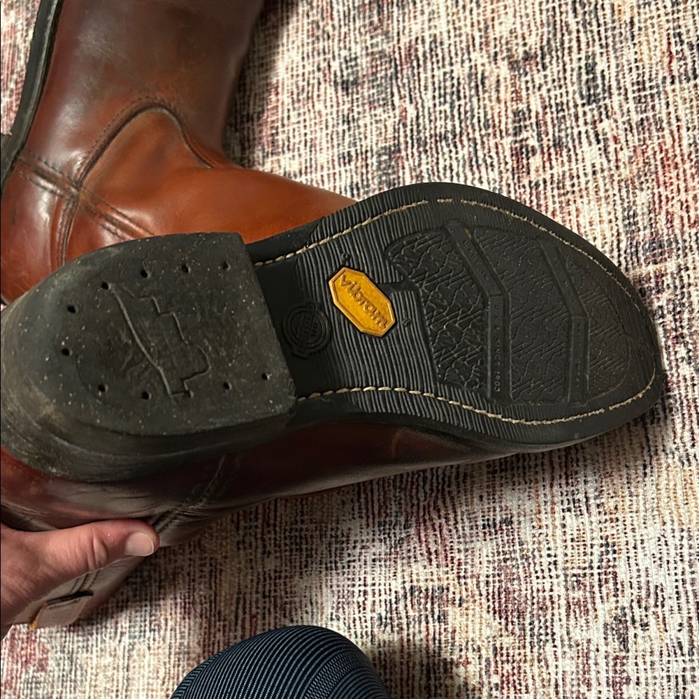 Vintage Red Wing Shoes Brown Pecos Cowboy Boots - Picture 7 of 13